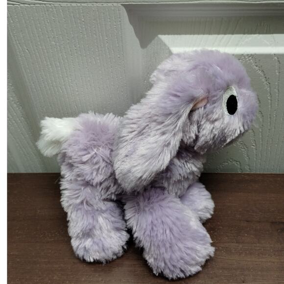 Manhattan Toy Floppies Purple Embroidered Eyes Floppy Ears Bunny Rabbit Plush - Picture 2 of 9